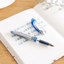 Первый перьевая ручка для детей Япония Платина опрятный перьевая ручка прозрачный корпус милый студент канцелярские каллиграфия EF/F Перо