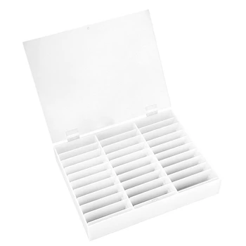 

Nail Manicure Storage Box 33 Grids Portable Adjustable Container Acrylic Organizer Nail Tools