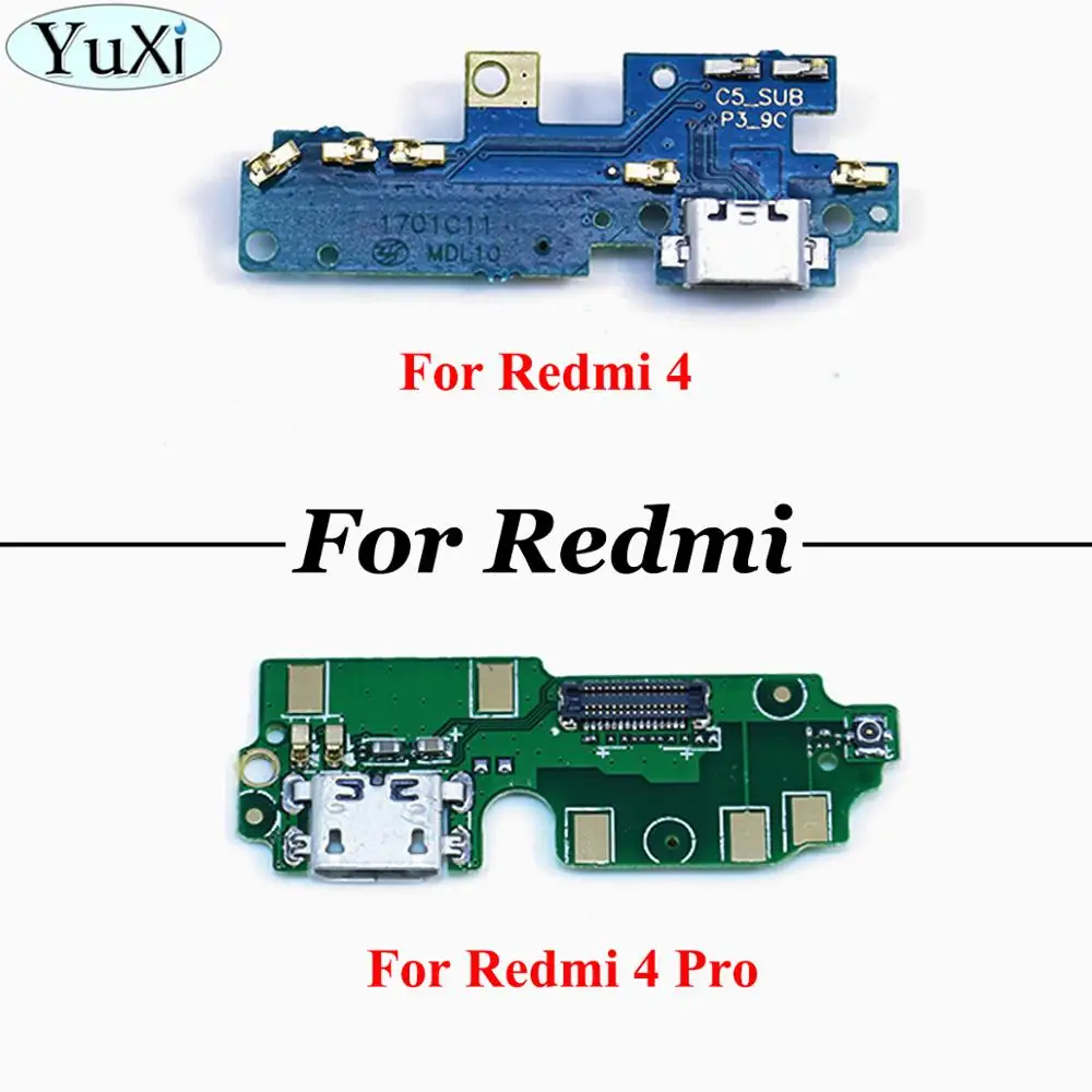 

YuXi 1pcs dock Micro USB charging Charger Flex Cable Port board with Microphone Module for Xiaomi Redmi 4 pro Redmi4 pro 3G 32G