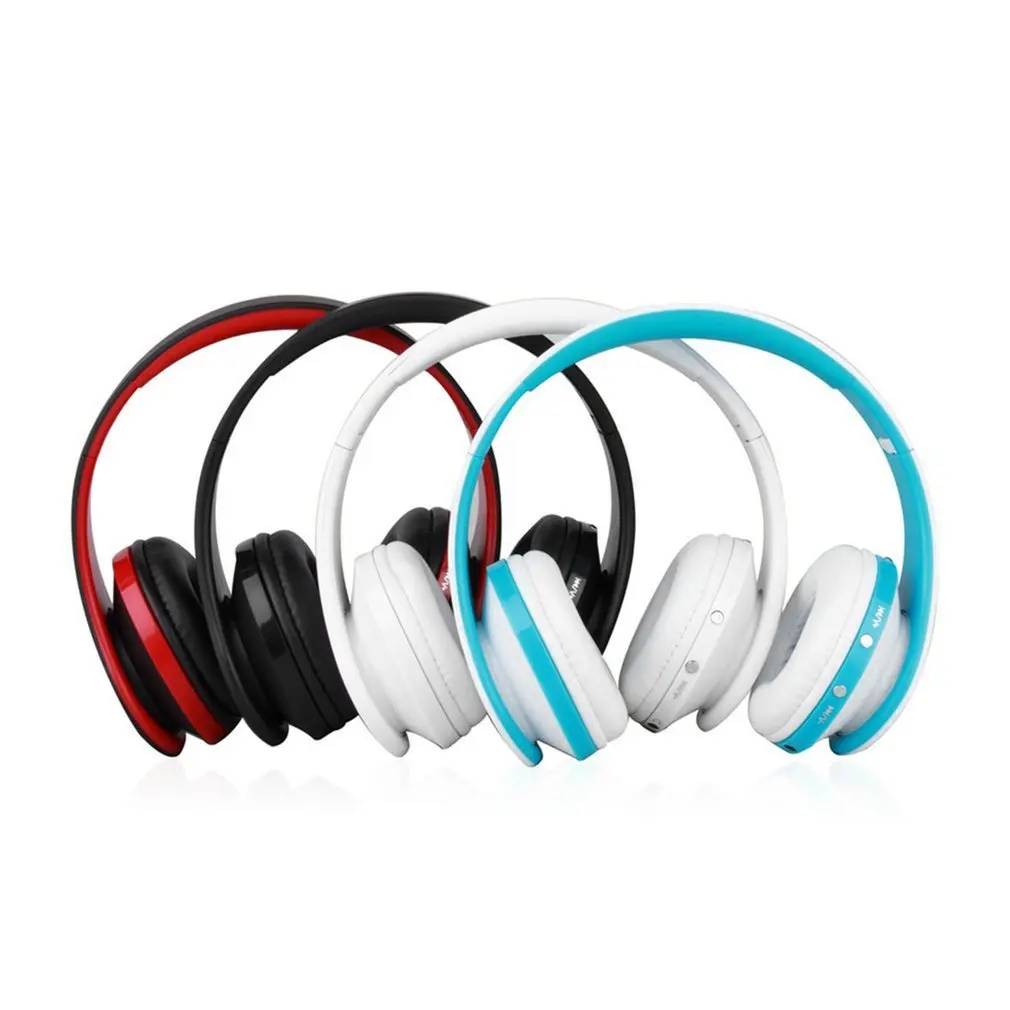 Bluetooth наушники с микрофоном для мобильного компьютера планшета тяжелый бас складной портативный регулируемый для iPhone ПК ноутбук 3,5 мм аудио