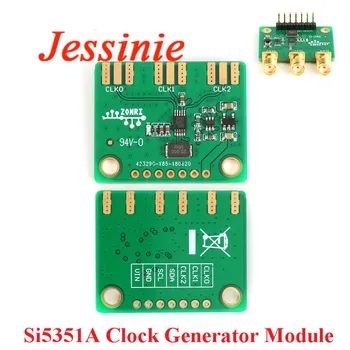 

Si5351A STM32 Clock Generator Breakout Board Module 3 Channel Si5351 I2C Signal Generator 8KHz-160MHz For Arduino DC 3.3V 5V
