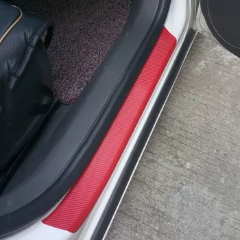 

Universal Car Door Sill Protector Door Sill Scuff Plate Carbon Fiber Stickers Cover Door Anti Scratch for Cars SUV Truck Pickup