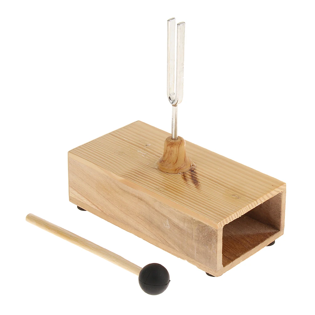 440 Hz Tuning Fork With Wooden Resonant Box And Beater For Music Learning 440 Hz Tuning Fork With Wooden Resonant Box And Beater For Music Learning