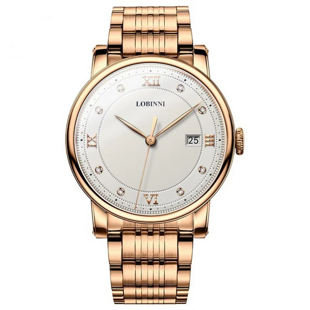 men watch p3 Часы для мужчин, мужские кварцевые наручные часы LOBINNI Мужские Роскошные 50 м водонепроницаемые наручные часы под платье reloj hombre швейцарский бренд часы - Цвет: men watch p3