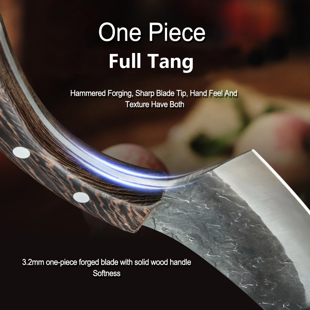 5cr156寸龙泉锤纹后锻打剔骨刀详情 (8)