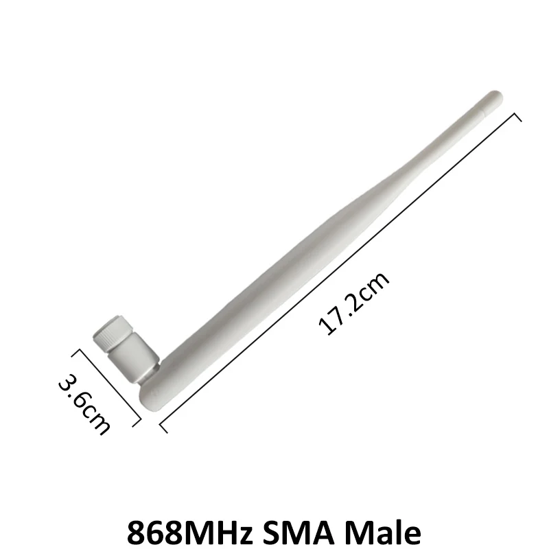 Белая антенна 868 МГц 915 5dbi SMA разъем для разъема GSM водонепроницаемая 21 см кабель