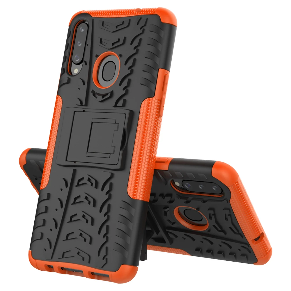 OUDINI Cool pattern phone case For Samsung Galaxy A20S case Shockproof Kickstand cover case For Samsung Galaxy A20S case - Цвет: orange