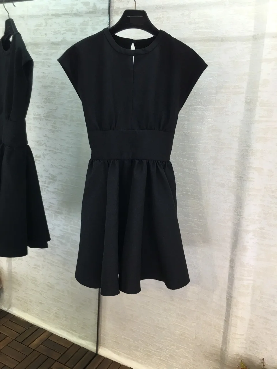 new ladies fashion long-sleeved lapel cotton fashion dress 1102 - Цвет: Синий