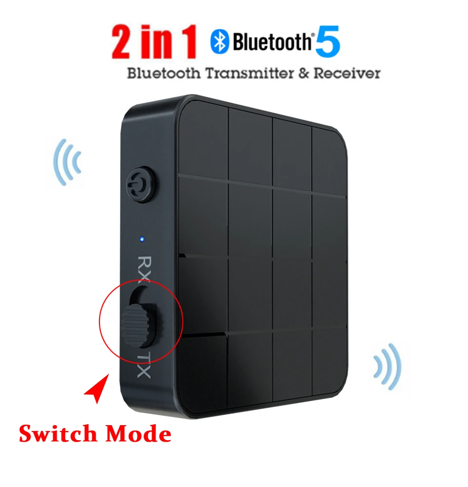 2 в 1 Bluetooth 5,0 аудио передатчик приемник 3,5 мм Беспроводной адаптер стерео аудио ключ для ТВ автомобиля/дома колонки