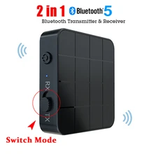 2 в 1 Bluetooth 5,0 аудио передатчик приемник 3,5 мм Беспроводной адаптер стерео аудио ключ для ТВ автомобиля/дома колонки