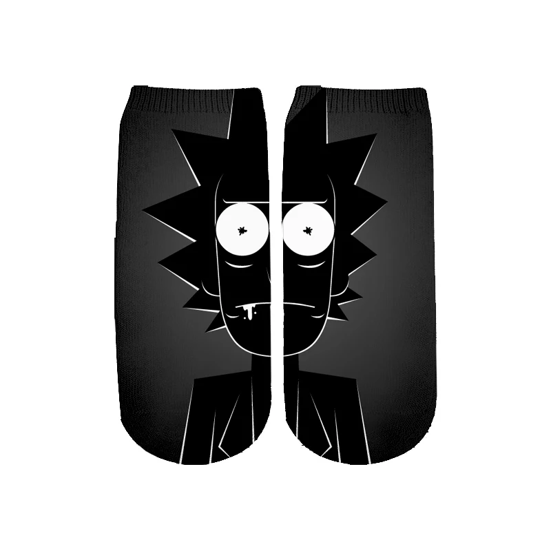11 Новейшие Rick and Morty 3D печатных мультфильм милые короткие носки для мужчин женщин harajuku корейские носки RS-002 - Цвет: 11