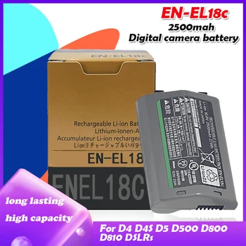 

10.8V 2500mAh EL18c ENEL18c EN-EL18c Rechargeable lithium battery For Nikon D4 D4S D5 D500 D800 D810 D850 DSLRs Digital cells