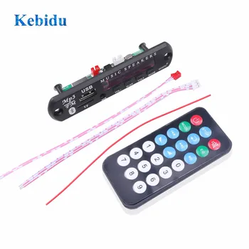 

KEBIDU Bluetooth MP3 decoder board MP3 Card Reader Audio Player Car Accessories with USB TF FM radio Module 5/12V Remote Control