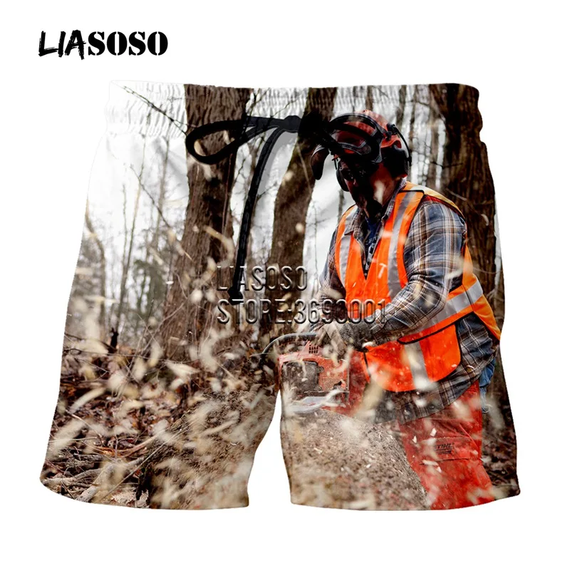 Мужские шорты с 3D принтом регистратора деревьев, летние пляжные повседневные шорты, пляжные шорты, короткие брюки, негабаритная Молодежная Спортивная одежда