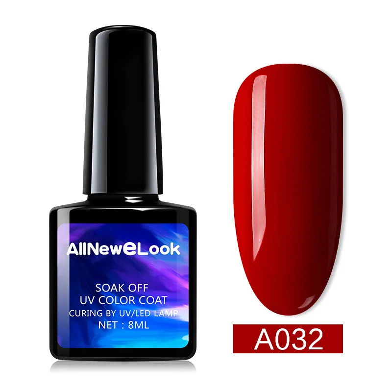 032 Allnewelook летний Гель-лак для ногтей желтый Полупостоянный цветной стойкий 8 мл замачиваемый УФ-Гель-лак УФ светодиодный грунтовка для ногтей - Цвет: 032
