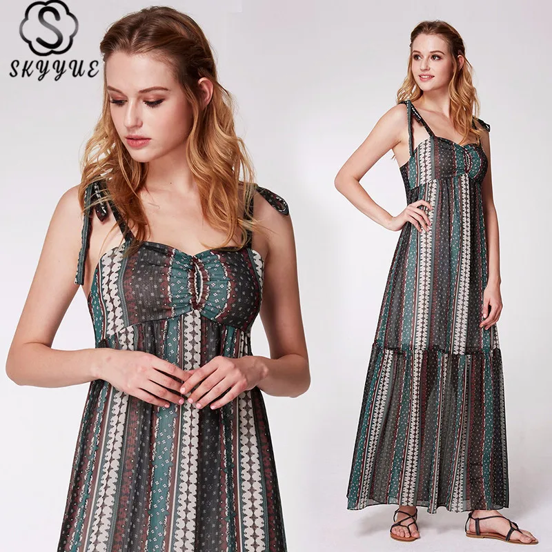 

Skyyue Bridesmaid Dress Sweetheart Sleeveless Women Party for Girl 2019 Plus Size Sexy Sling Backless Long Vestido Madrinha C525