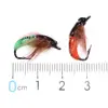 4PCS #6 Caddis Pupae Nymph Fly Trout Fishing Bait UV Beadhead Insect Lures Ice Fishing Hook Baits ► Photo 2/6