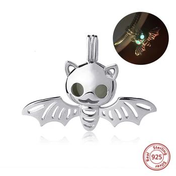 

Strollgirl 100%925 Sterling Silver Charm Animal Bat Light Bead Suitable for Original Pandora Pendant Bracelet Fashion Jewelry