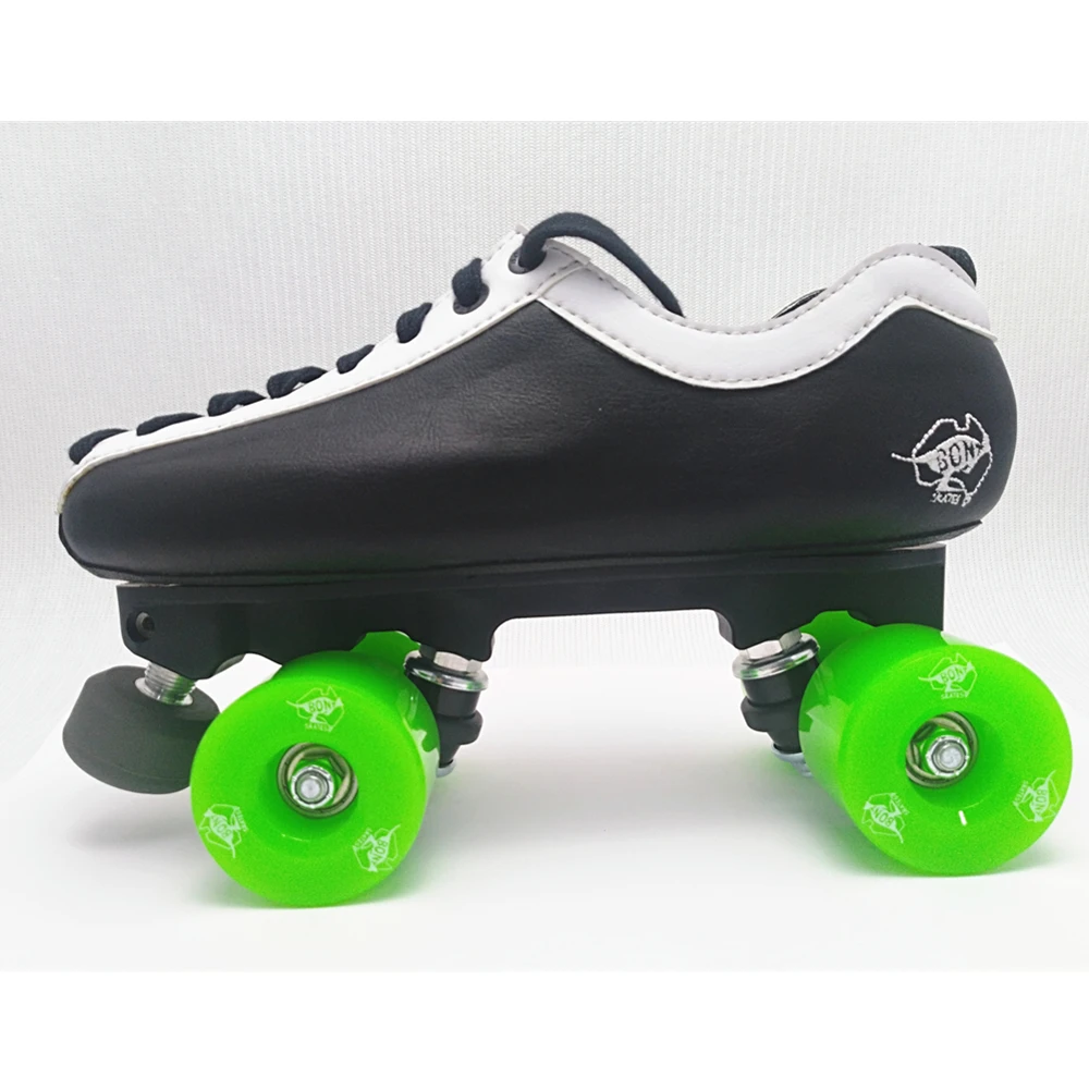 BONT Racer U roller skate nero bianco Quad skate Speed skate