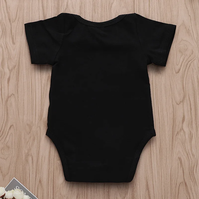Комбинезоны для новорожденных с надписью I'm Cute Mom'S Hot Dad'S Lucky черные крошечные