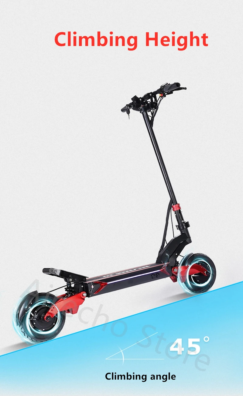 BLADE 10 умный электрический скутер 10 дюймов 52 в 2000 Вт двухмоторный внедорожный скейтборд складной 65 км/ч 120 км Ховерборд