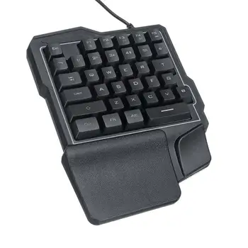 

35 Keys One-Handed Mechanical Gaming Keyboard Small Mini Portable Professional Gaming Keypad Detachable Computer Accessories