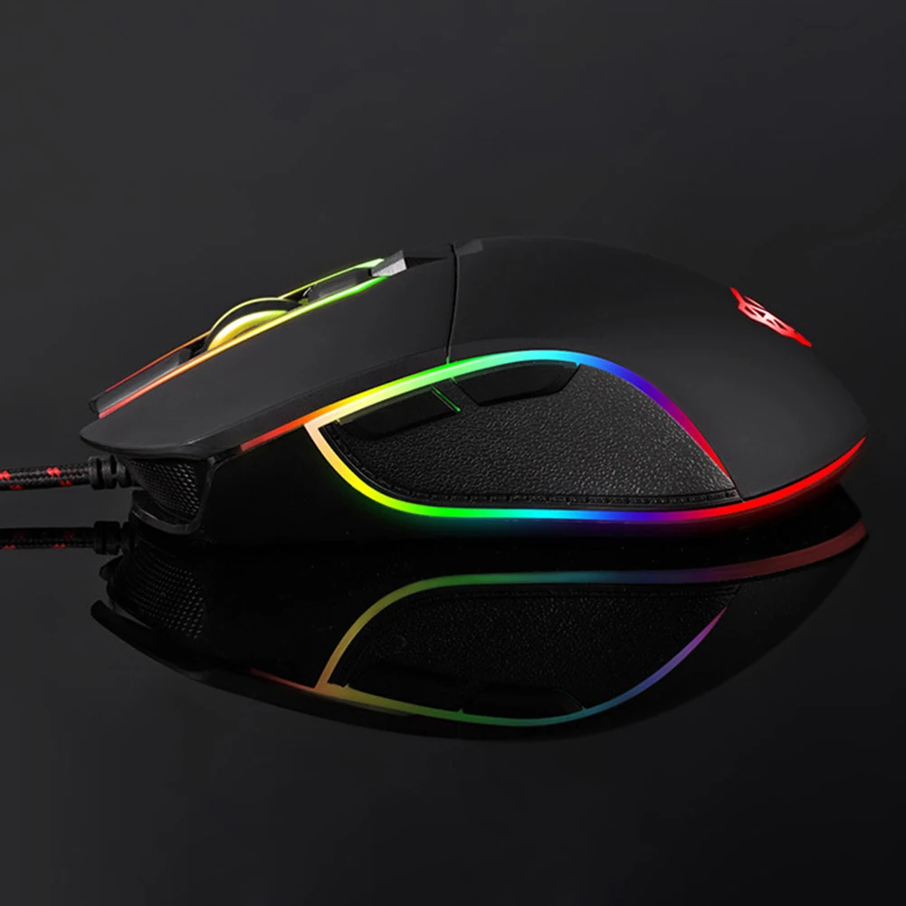 USB кабель игровая мышь RGB мышь с подсветкой 6 кнопок игровая мышь 20 миллионов Lifespans DPI3500 мышь для ноутбука