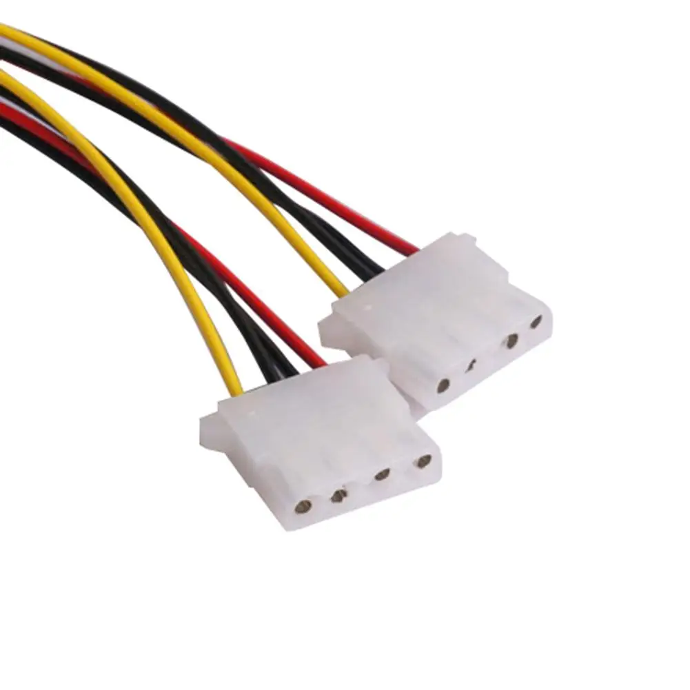 

Cable Adapter IDE 4Pin Male to 2 Way 4Pin Female Splitter PC Case Fan Power Adapter Cable Computer Cables Professional 2019 Hot