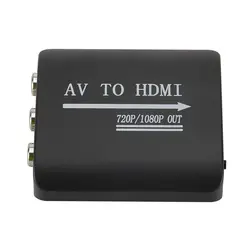 Цифровой мини HDMI в AV адаптер преобразователя сигнала выход 1080p HD композитный видео аудио AV CVBS RCA адаптер конвертер