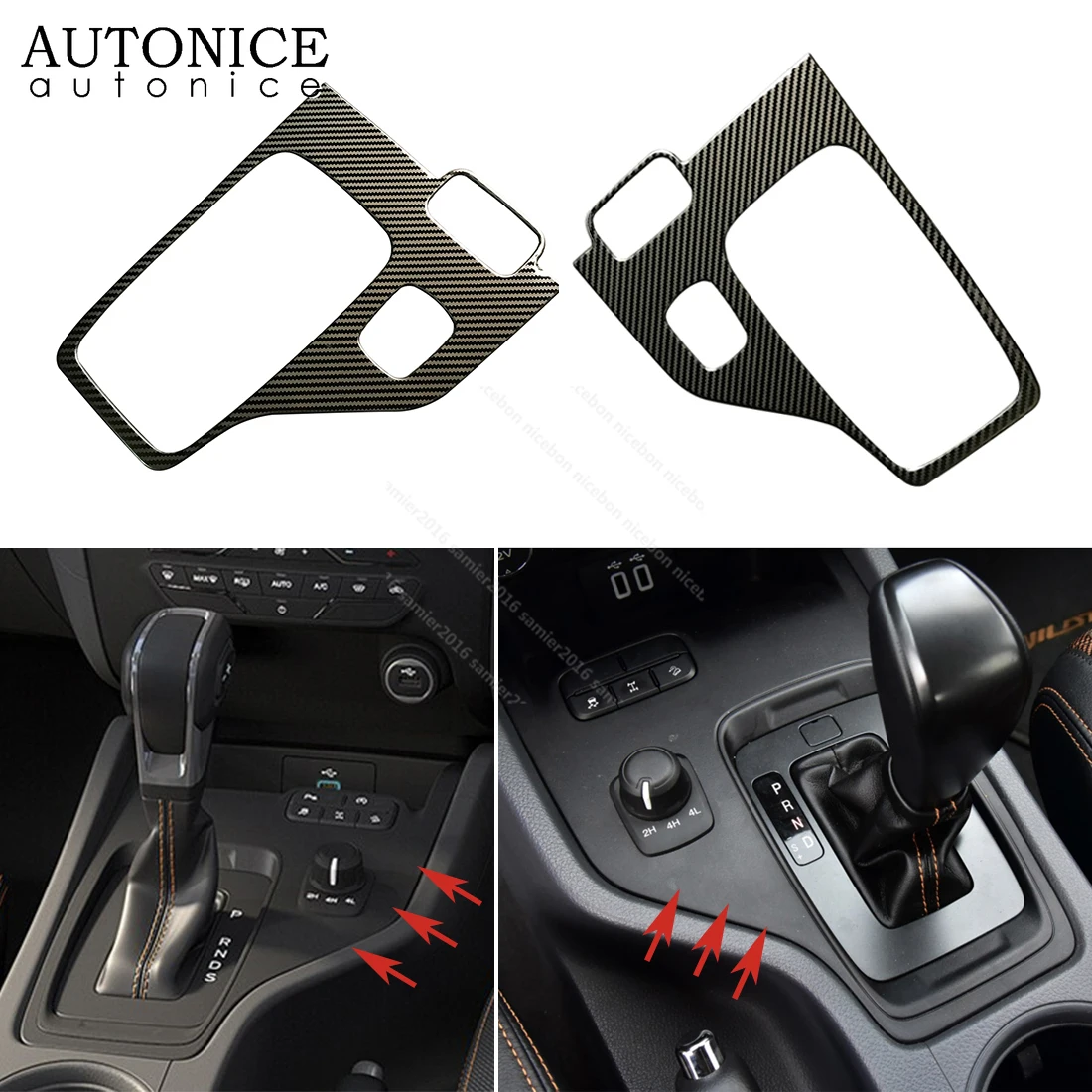 Подходит для аксессуаров Ford Ranger 2015 2016 2017 2018 2019 1 шт. цветная нержавеющая панель