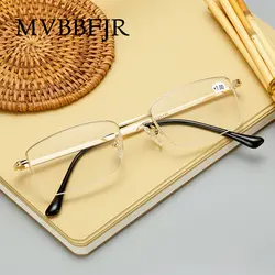 MVBBFJR модный мужской и женский Оптический Портативный пресбиопические очки металлическая рамка очки для чтения, в стиле ретро для панрантов