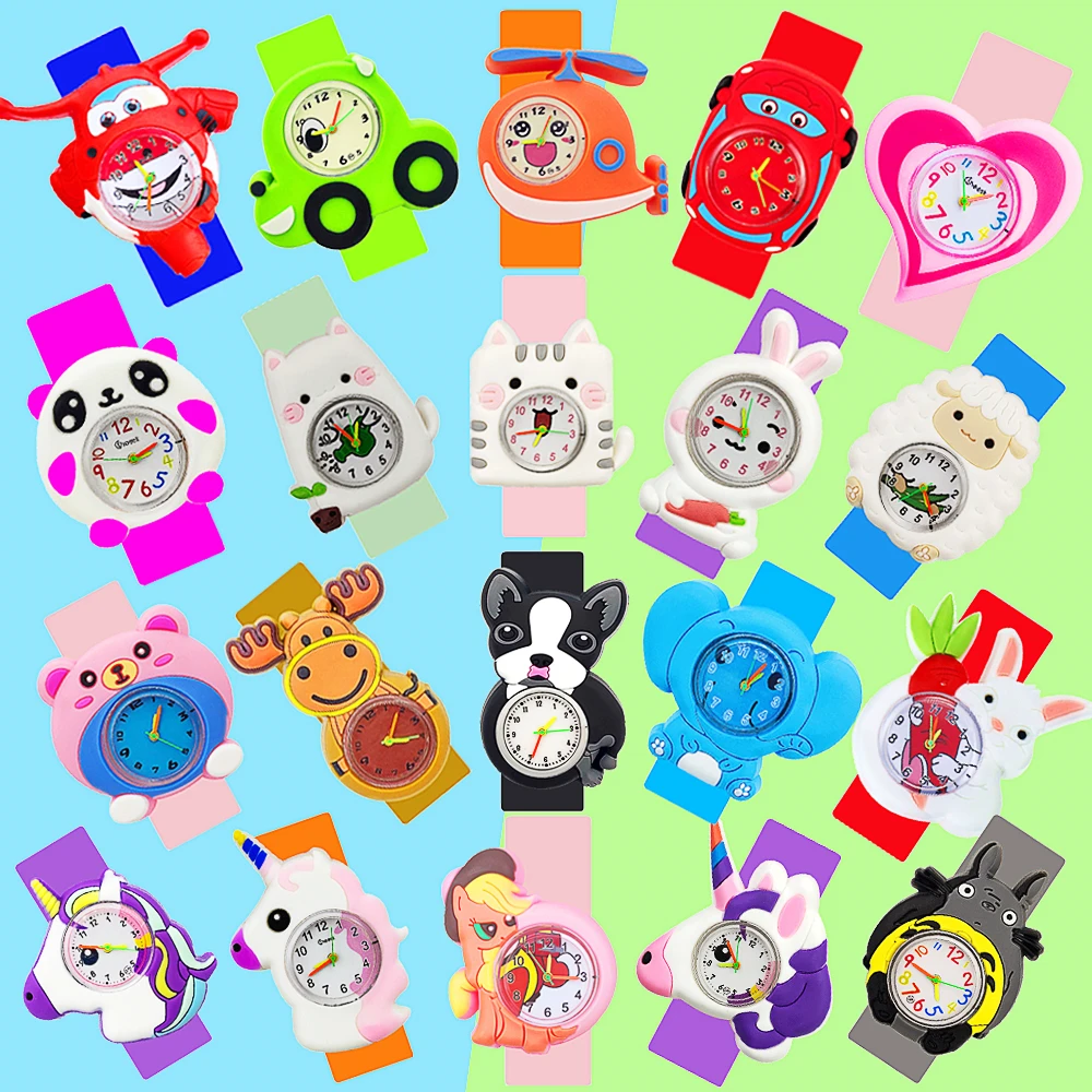 48 видов игрушек детские часы унисекс наручные Детские Кварцевые для девочек и