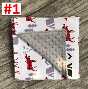 

Deer Santa Claus print Baby Blanket Christmas blanket Baby Boy Girl blanket
