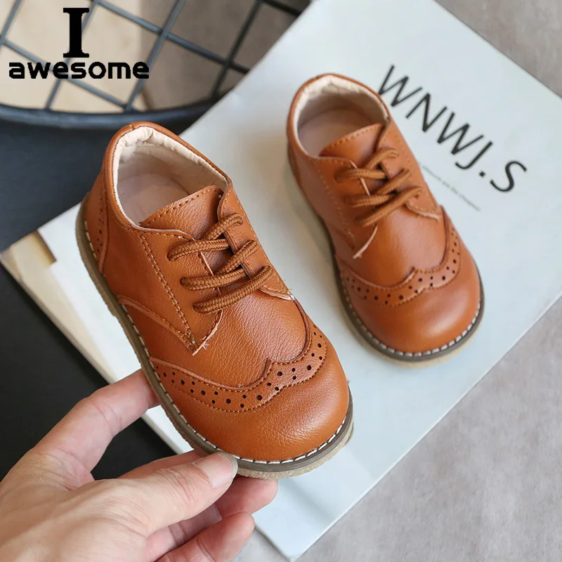 

2023 New Spring Autumn Children Leather Shoes for Boys Girls Casual Shoes Kids Soft Bottom Casual Outdoor Shoes Baby Sneakers