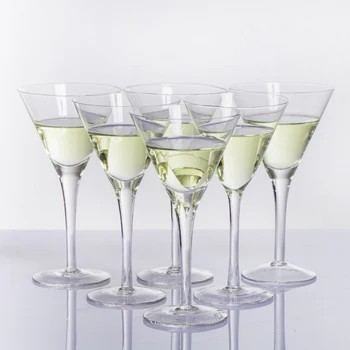 

6PCS Creative Hand-blown Red Wine Glass Champagne Glass Cocktail Glass Crystal Cup Short Wine Glass