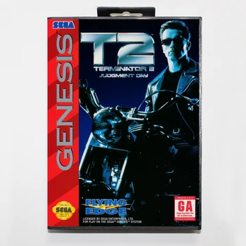 

Terminator 2 Judgement Day 16bit MD Game Card For Sega Mega Drive/ Genesis with Retail Box