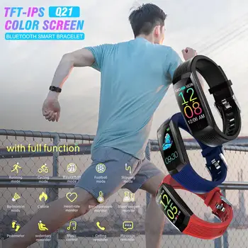 

Q21 Smart Bluetooth Sports Wristband Heart Rate Blood Pressure Sleep Monitor Smart Bracelet Fitness Tracker Information Pusher