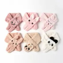 Детский шарф с героями мультфильмов; модная плотная толстовка с капюшоном и ушками с изображением животных