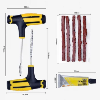 

2019 1 Set Car Tire Repair Tools Set Auto Motorcycle Vacuum Tires Repairing Tool Kit Universal Car Accessories 2020