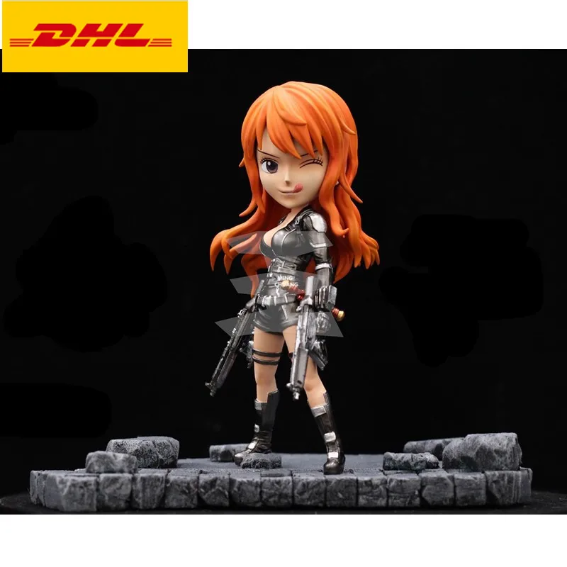 5" One Piece Statue Anime Sexy Figures Bust Charm Girl Nami Full-Length Portrait Thief Cat GK Action Figure Toy BOX 13CM V606