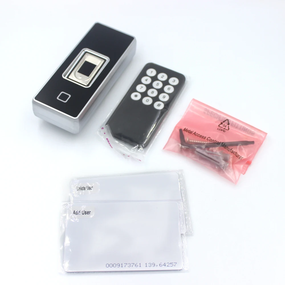 Door Access Controller Fringerprint Recognition Device Kit 200 Fingerprint 500 ID Card Reader Waterproof 125khz Access Control images - 6