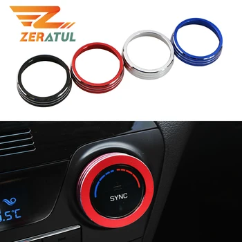 

For Hyundai Tucson 2015 2016 Car Styling Accessories Car Air Conditioning Heat Control Switch Knob Decorative Ring AC Trim Cover
