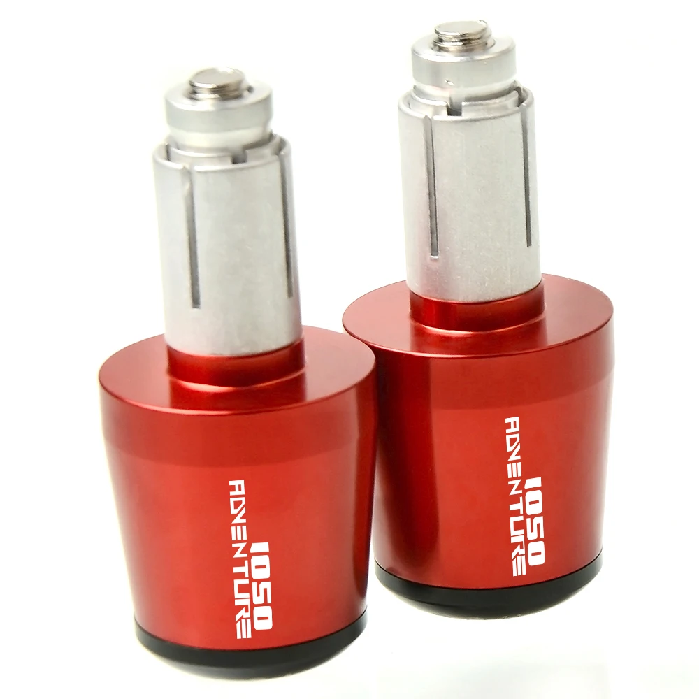red with LOGO CNC алюминиевые аксессуары для мотоциклов 22 мм Универсальные рукоятки «Грипсы» для KTM 1050 ADVENTURE - Цвет: red with LOGO