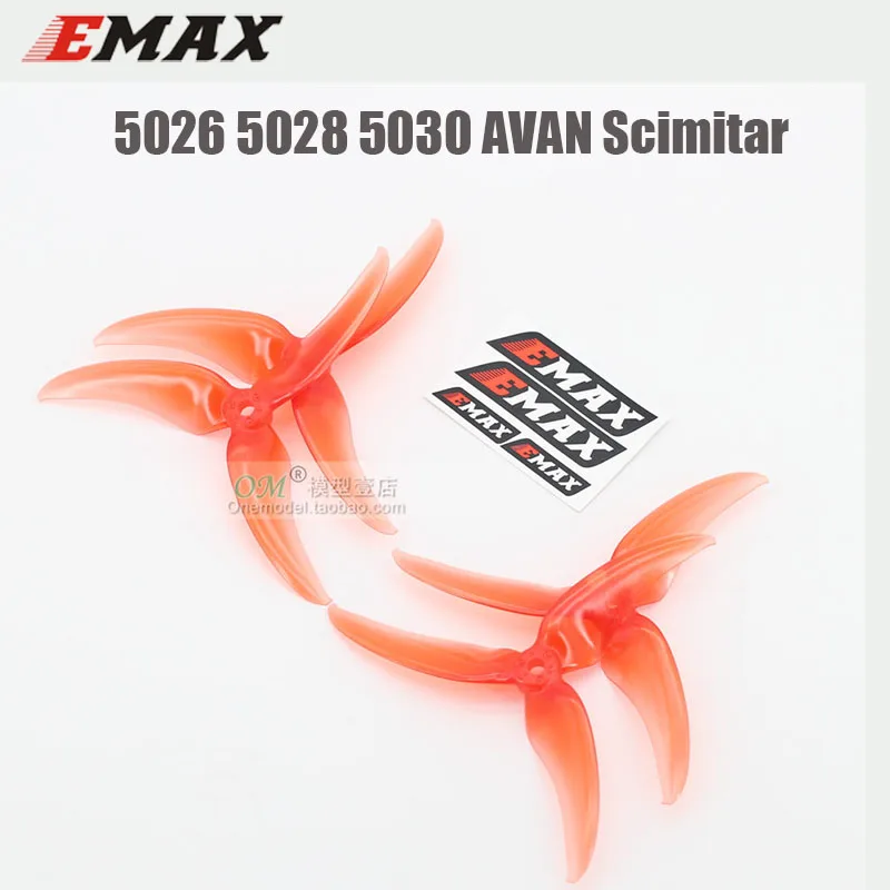 2 пары/6 пар Emax Avan Scimitar 5028/5026 5030 3 лопастные RC пропеллеры для Babyhawk Pro 5 дюймов FPV