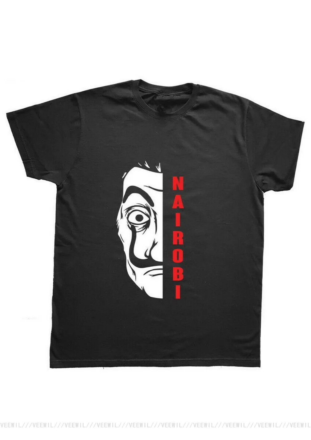 Футболка с надписью бумажный дом | Мужская одежда