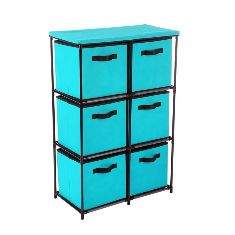 

Amazon Hot Selling Six Pumping Cloth Pumping Rack Storage Shelf Hob Fabric Drawer-type Multilayer Combination Storage Cabinets C