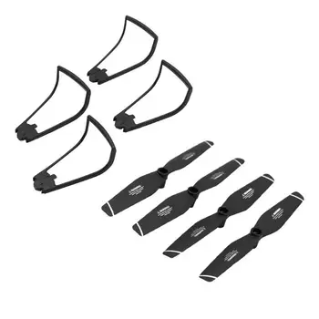 

8pcs Drone Accessories Kits 4 Forward Reverse Propellers with 4 Propeller Guard Rings Replacement Parts for SG-106 RC Quadcopter