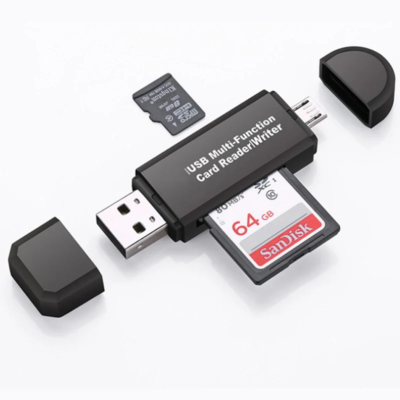 2 In 1 USB OTG All in One Memory Card Reader MINI USB 2 0 OTG 1