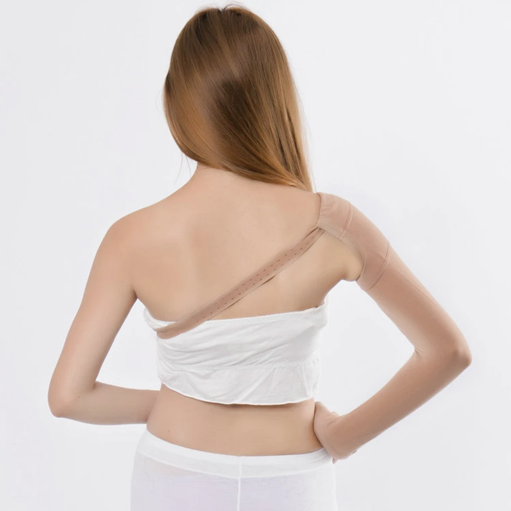 Arm Anti Swelling Support Compression Sleeve For Post Mastectomy Lymphedema