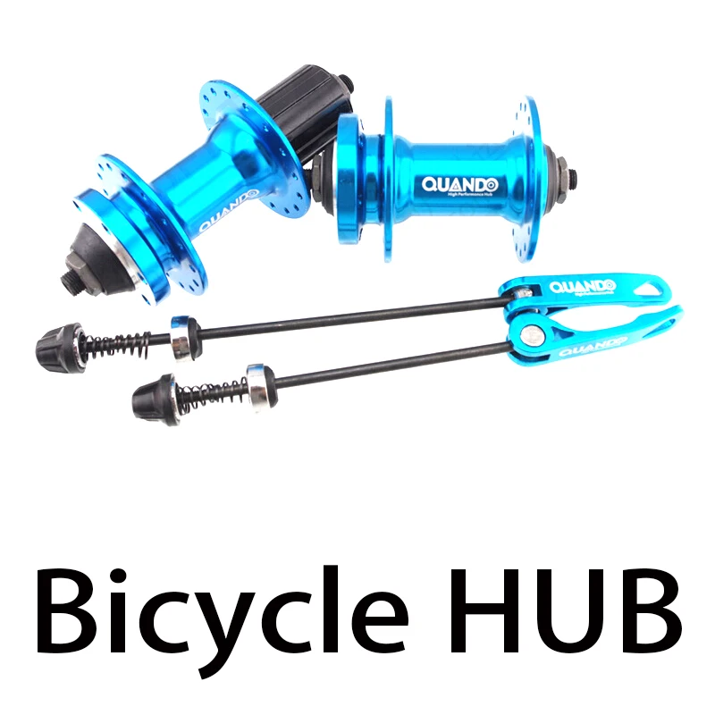 32Hole QUANDO Ball Bearing Hubs MTB Bike disc Brake Hub Front Rear & Skewers set 